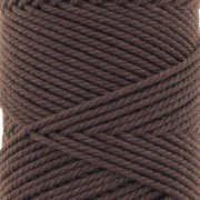 Bobina di cotone macramè da 2 mm - Chocolate x100 m