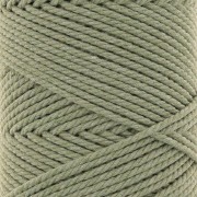 Bobina di cotone macramè da 2 mm - Verde avocado x100 m
