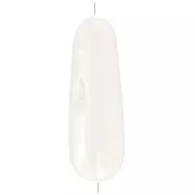 Perle di conchiglia 25x8 mm - Naturale x2
