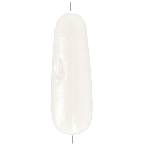 Perle di conchiglia 25x8 mm - Naturale x2