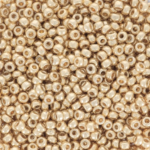 Rocaille Miyuki Duracoat 11/0 5101 - Oro pallido galvanizzato x 100 g