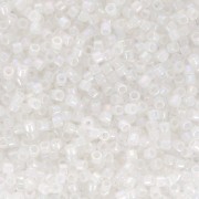 Miyuki Delica 11/0 DB0222 - Opale bianco AB - Confezione da 100 g