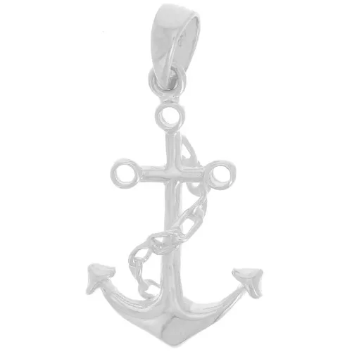 Pendente forma di ancora marina 20x12 mm - Argento 925 x1