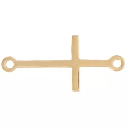 Distanziatore croce 24x11 mm - placcato oro 3 micron x1