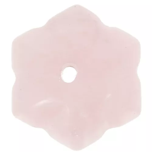 Perla rotonda a forma di zucca da 12 mm - Quarzo rosa x1