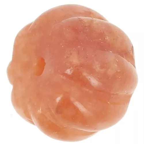 Pietra semipreziosa color zucca da 13 mm - Avventurina rossa x1