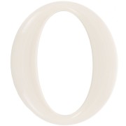 Maglia ovale in acrilico 39x34 mm - Avorio x1|raw }}