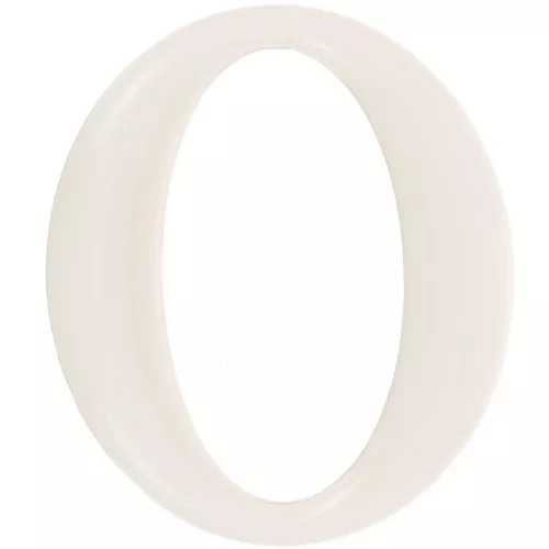 Maglia ovale in acrilico 39x34 mm - Avorio x1