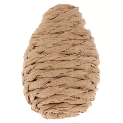 Perlina preforata in rafia 25x18 mm - Naturale x1