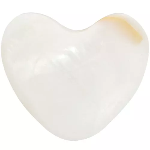 Cabochon cuore di madreperla 16x18,5mm - Naturale x1