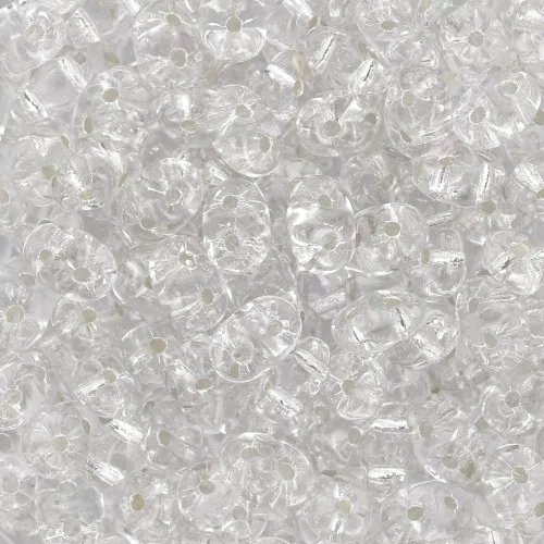 SuperDuo mm. 2.5x5 Crystal Silver Lined x10g