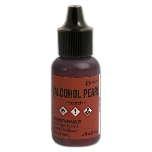 Inchiostro trasparente Alcohol Pearl Tim Holtz - Scorch x14ml