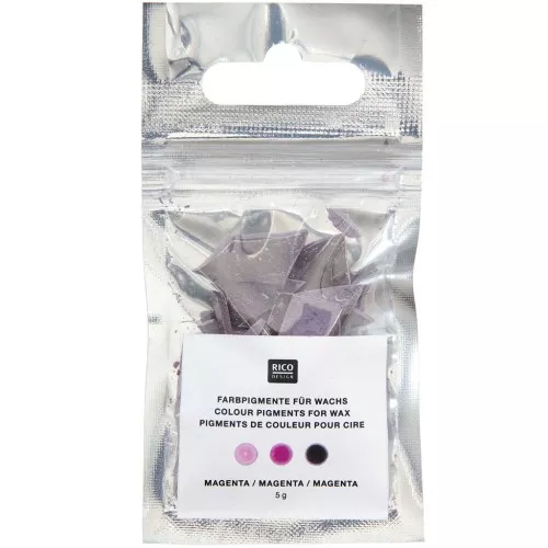 Pigmenti colorati per cera di candela - Rico design - Magenta x5g