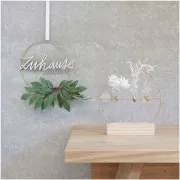 Cerchio nudo in metallo 25cm -acchiappasogni e sistema di sospensione - dorato mat