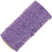 Bobina di filo cerato Linhasita - micro macramè 1,2 mm Metallic Violet (Purpura) x135m|raw }}