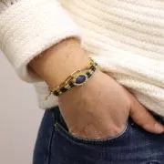 Bobina di filo cerato Linhasita micro macramè 1,2mm Metalic white (Luz Negra)x135m