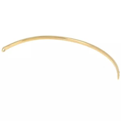 Distanziatore mezzo bracciale con filo 49x1,6 mm 2 anelli placcato oro 3 micron