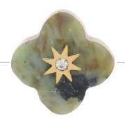 Perla sfaccettata da 13 mm in pietra semipreziosa - Turchese africano|raw }}