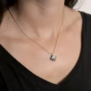 Perla sfaccettata da 13 mm in pietra semipreziosa - Turchese africano