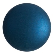 Cabochon rotondo in vetro di Puca® 25 mm - Chatoyant Teal Blue x1