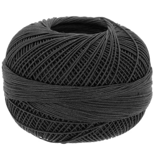 Filato di cotone Lizbeth misura 20 - Charcoal n°606 x192m