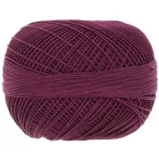 Filato di cotone Lizbeth misura 20 - Burgundy n°672 x192m