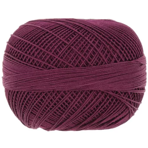Filato di cotone Lizbeth misura 20 - Burgundy n°672 x192m