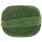 Filato di cotone Lizbeth misura 20 - Dark Leaf Green n°676 x192m