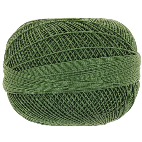 Filato di cotone Lizbeth misura 20 - Dark Leaf Green n°676 x192m