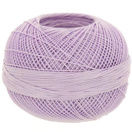 Filato di cotone Lizbeth misura 20 - Light Purple Iris n°646 x192m