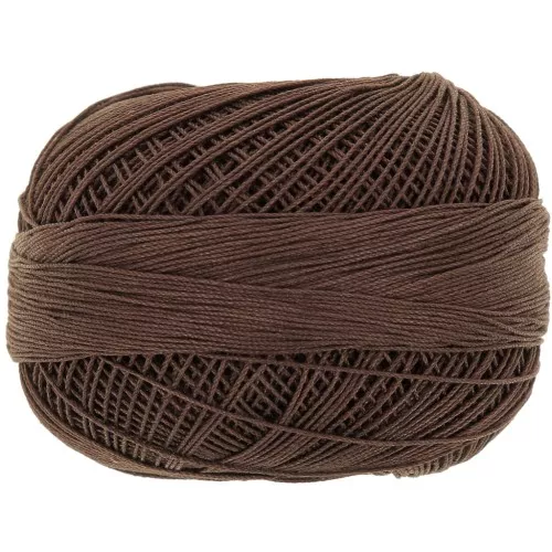 Filato di cotone Lizbeth misura 20 - Dark Fudge n°697 x192m