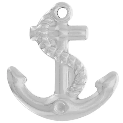 Pendente ancora 30x28,5 mm per cabochon da 2,2 mm - Acciaio inossidabile 304L x1