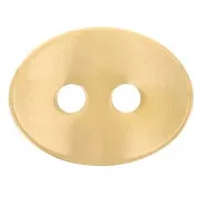 Distanziatore ovale 14x11 mm - Acciaio inox 304L Gold x1