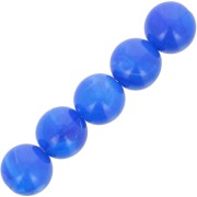 Perline di resina opaca 6 mm - Blu reale marmorizzato x20|raw }}