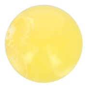 Perle di resina trasparente 8 mm - Giallo chiaro marmorizzato x10