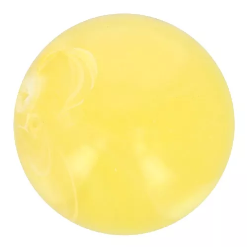 Perle di resina trasparente 8 mm - Giallo chiaro marmorizzato x10
