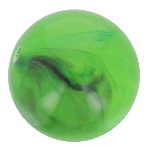 Perline in resina trasparente 8 mm - Verde marmorizzato x10