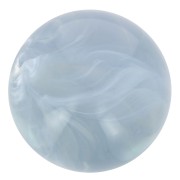Perle di resina trasparente 10 mm - Blu grigio marmorizzato x8