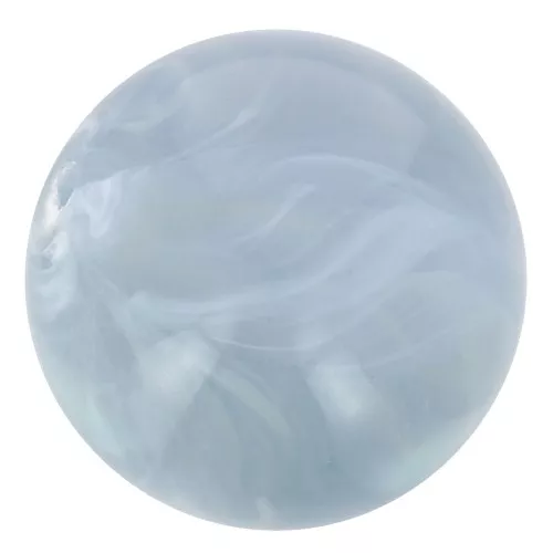 Perle di resina trasparente 10 mm - Blu grigio marmorizzato x8