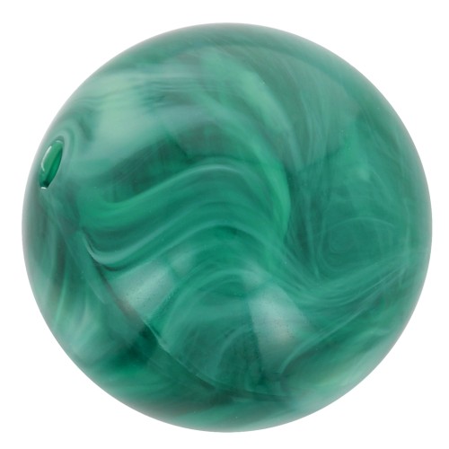 Perle di resina trasparente da 10 mm - Verde bottiglia marmorizzato x8