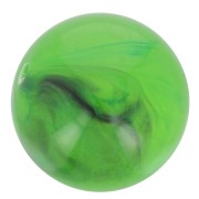 Perle di resina trasparente 10 mm - Verde marmorizzato x8