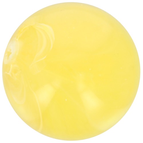 Perle di resina trasparente 12 mm - Giallo chiaro marmorizzato x6