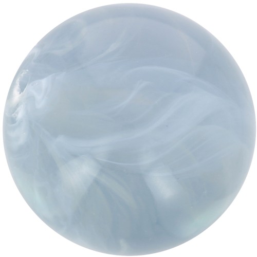 Perle di resina trasparente 12 mm - Blu grigio marmorizzato x6