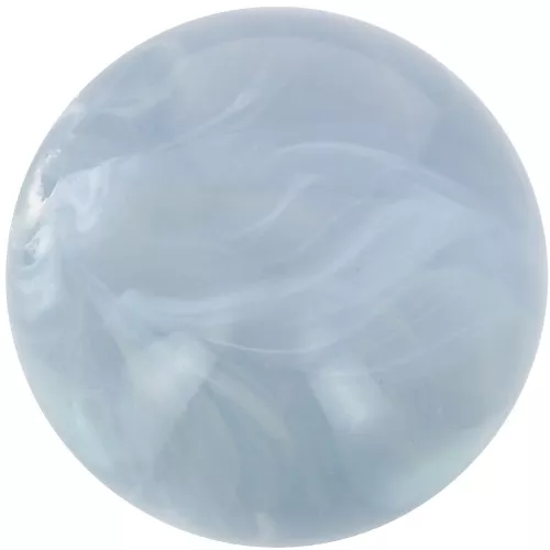 Perle di resina trasparente 12 mm - Blu grigio marmorizzato x6