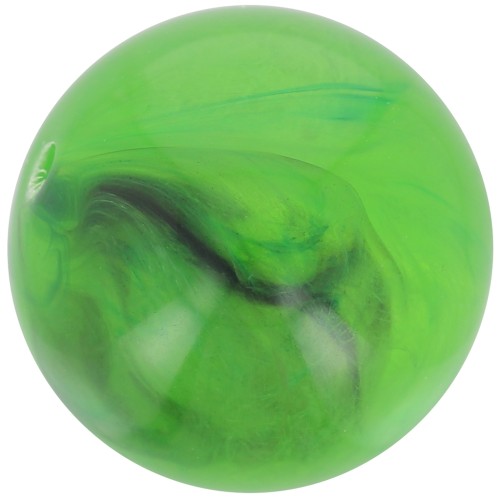 Perle di resina trasparente 12 mm - Verde marmorizzato x6