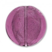 Grande Disco piatto foglia argento mm. 35 Amethyst