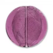 Grande Disco piatto foglia argento mm. 35 Amethyst
