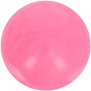 Perle di resina opaca 12 mm - Rosa brillante marmorizzato x6