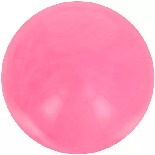 Perle di resina opaca 12 mm - Rosa brillante marmorizzato x6