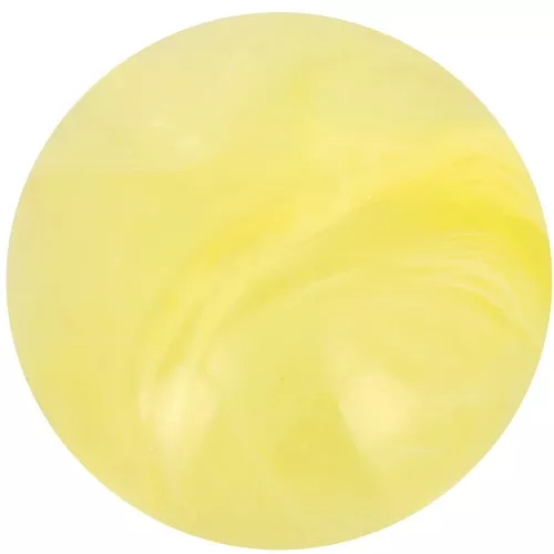 Cabochon rotondo da 14 mm in resina trasparente - Giallo chiaro marmorizzato x1